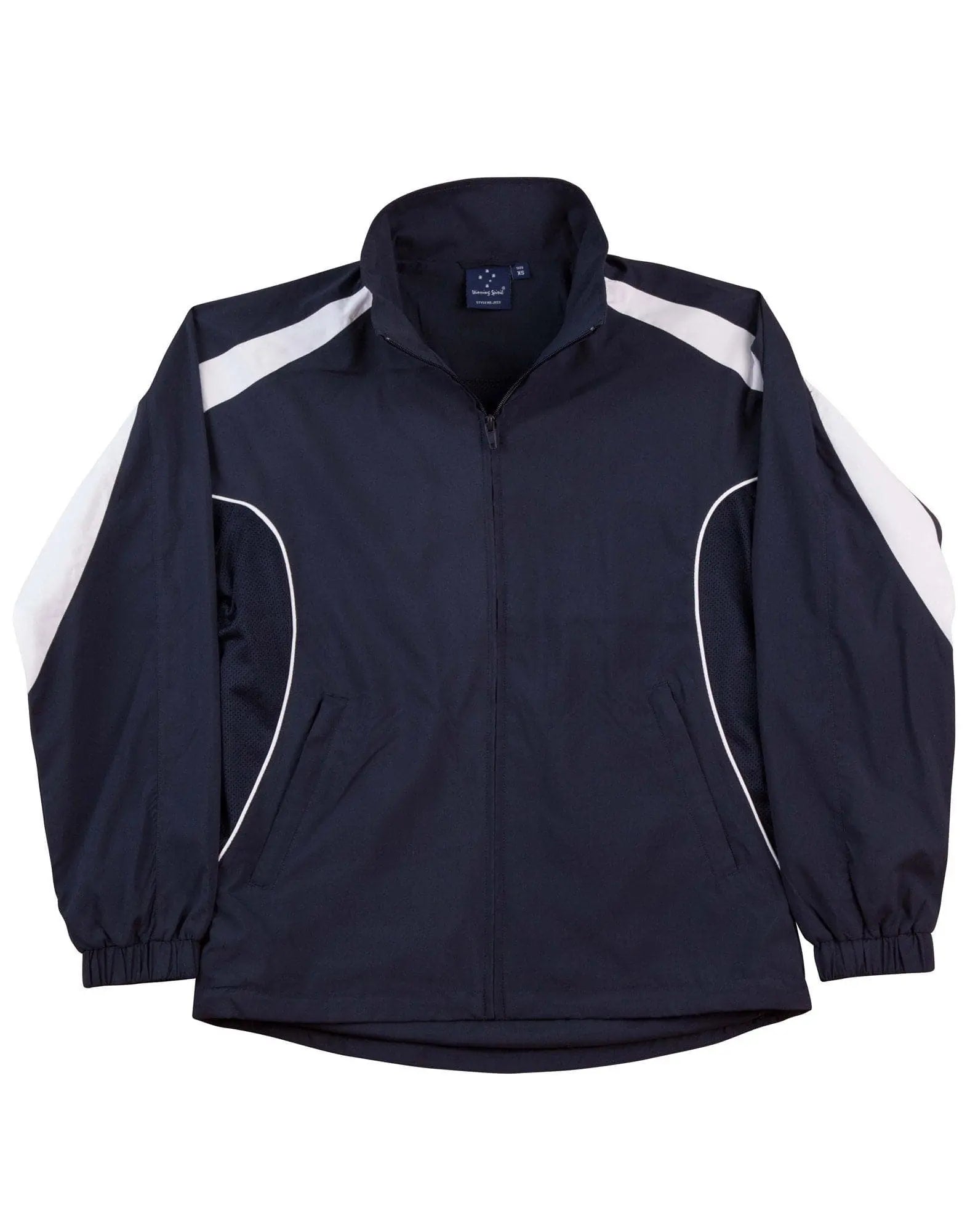 Legend Adults Warm Up Jacket JK53 Casual Wear Winning Spirit XS Navy/White